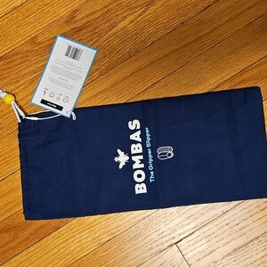 Bombas The Gripper Slipper Drawstring Dust Bag Navy Blue